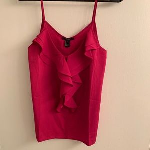 Forever 21 Ruffle Tank, Pink, Small - NWT